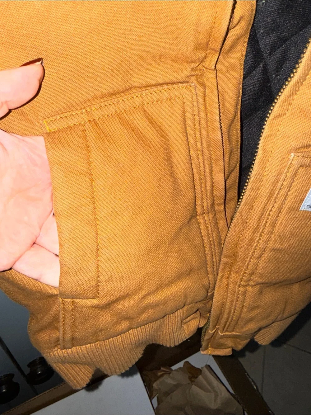 Carhartt Kids Brown Hooded Work Jacket Size 4T